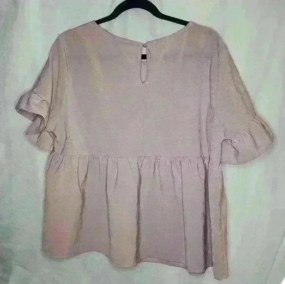 Shein pink embroidered top xl - Picture 2 of 4